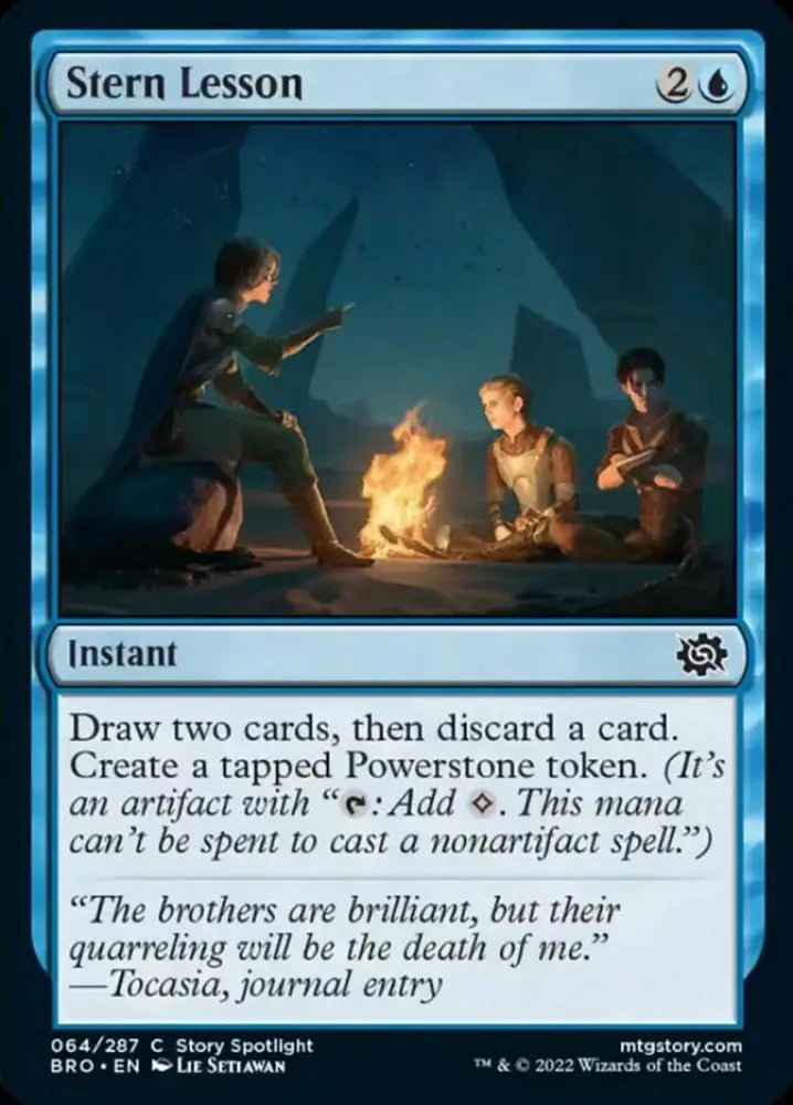 Stern Lesson [The Brothers’ War] - MTG Single
