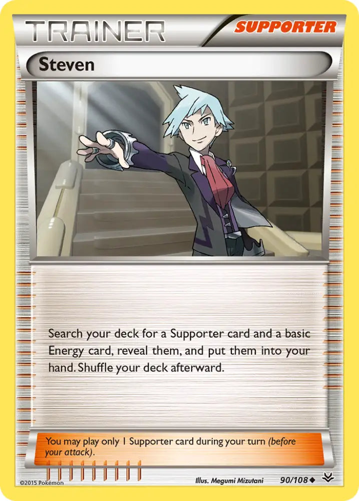 Steven (90/108) [XY: Roaring Skies] - Pokemon Single