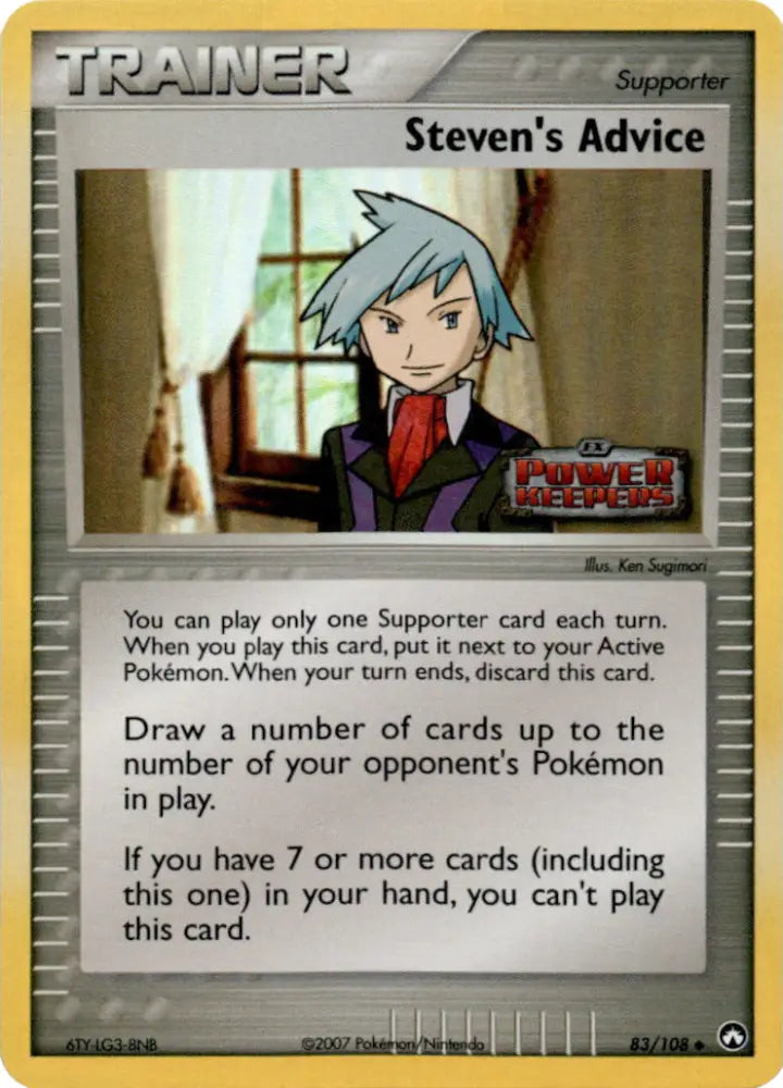 Steven’s Advice (83/108) (Stamped) [EX: Power Keepers] - Pokemon Single