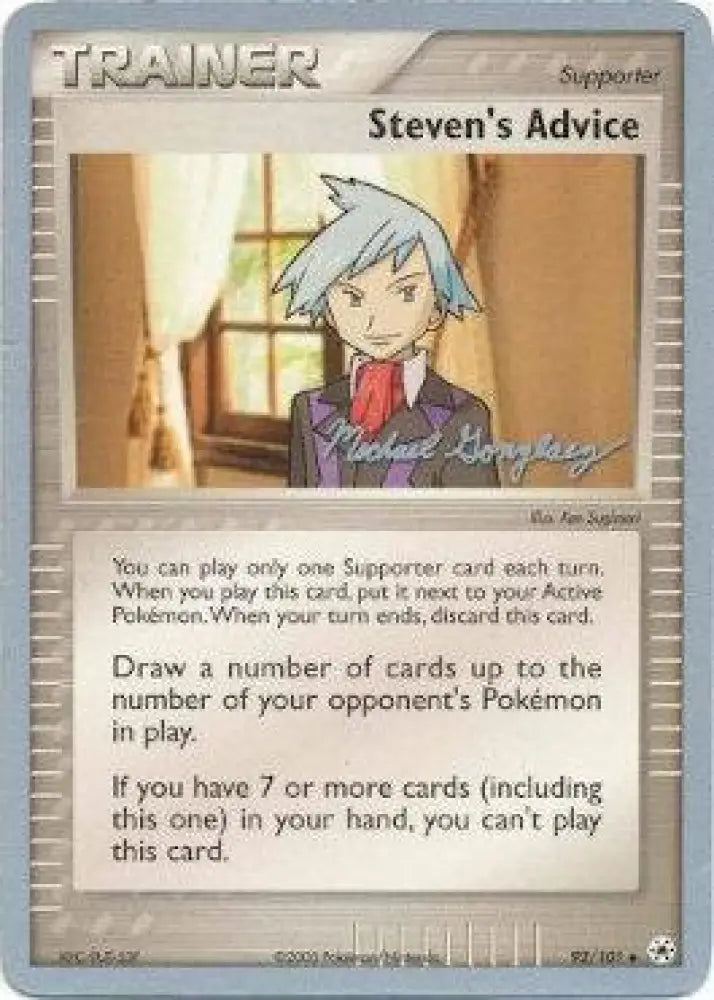 Steven’s Advice (92/101) (King of the West - Michael Gonzalez) [World Championships 2005] - Pokemon Single