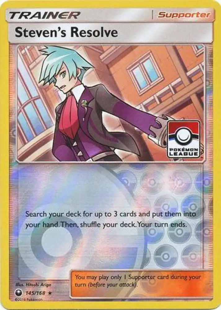 Steven’s Resolve (145/168) (League Promo) [Sun & Moon: Celestial Storm] - Pokemon Single