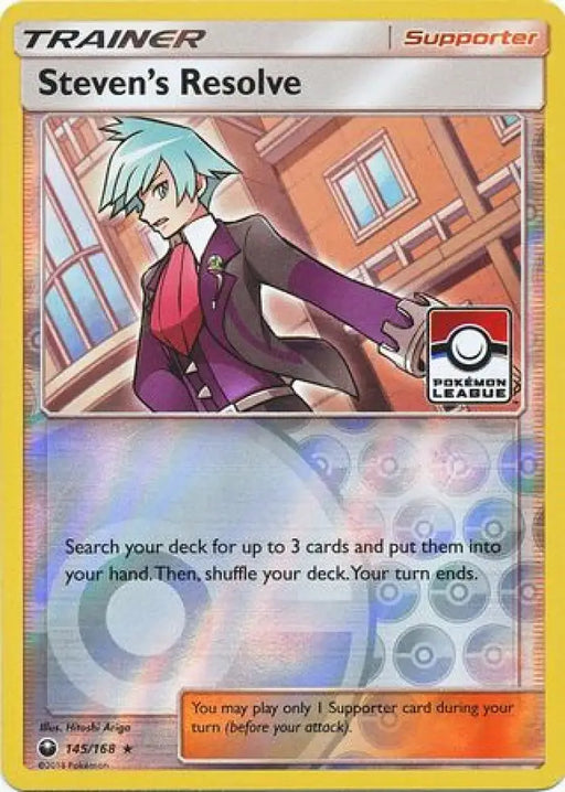 Steven’s Resolve (145/168) (League Promo) [Sun & Moon: Celestial Storm] - Pokemon Single