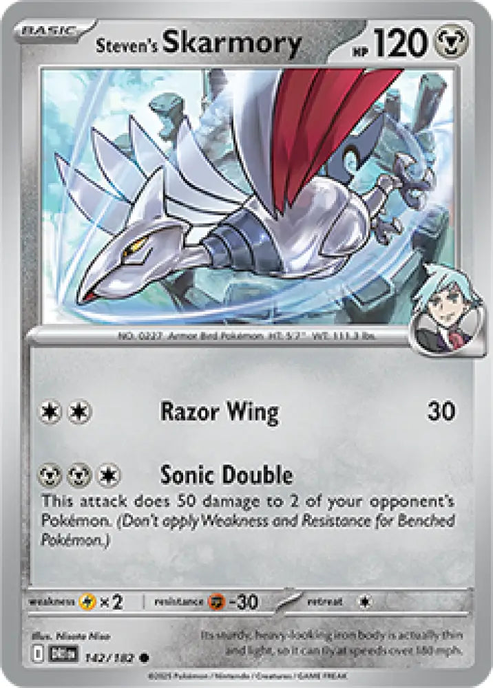 Steven’s Skarmory - 142/182 [SV10: Destined Rivals] - Pokemon Single
