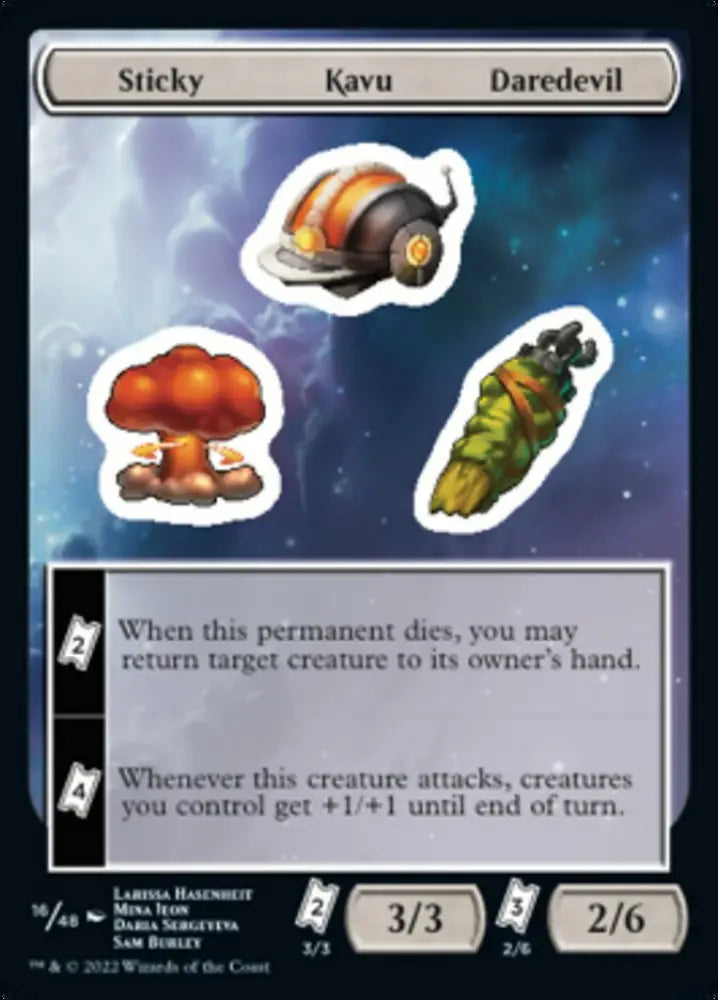 Sticky Kavu Daredevil [Unfinity Stickers] - MTG Single