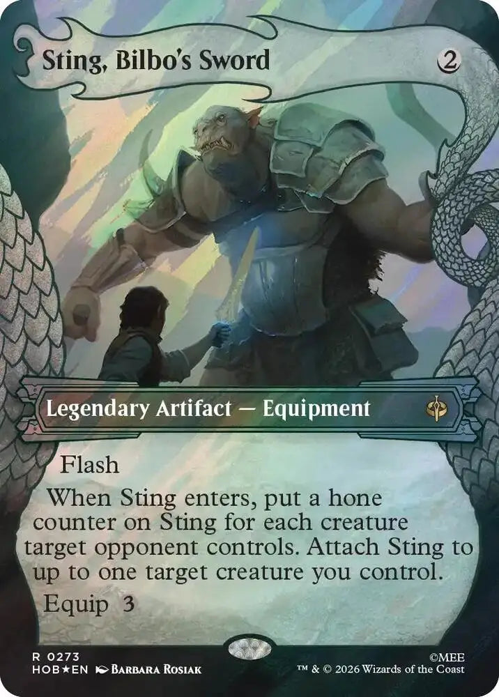 Sting, Bilbo's Sword (Showcase) (Surge Foil) (273) [The Hobbit]