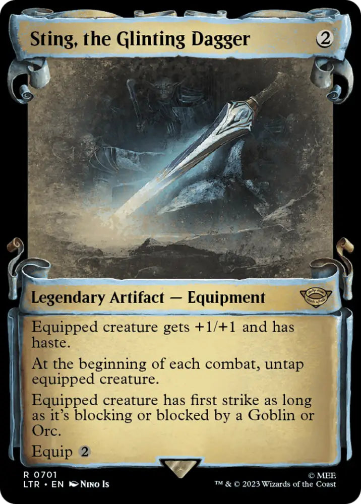 Sting the Glinting Dagger [The Lord of the Rings: Tales of Middle-Earth Showcase Scrolls] - MTG Single