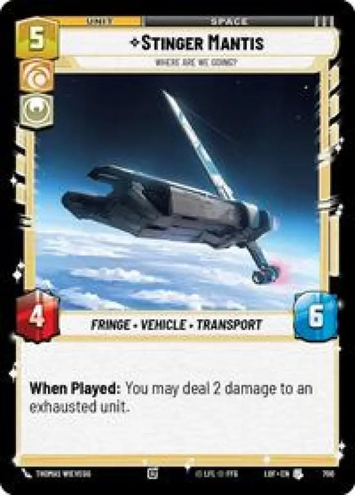 Stinger Mantis - Where Are We Going? (Foil) (700) [Legends of the Force]