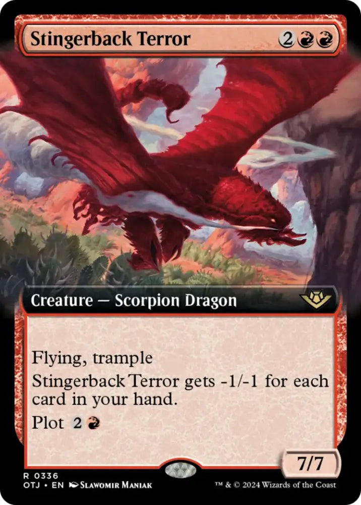 Stingerback Terror (Extended Art) [Outlaws of Thunder Junction] - MTG Single