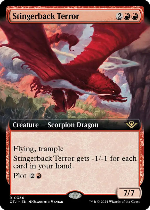 Stingerback Terror (Extended Art) [Outlaws of Thunder Junction] - MTG Single