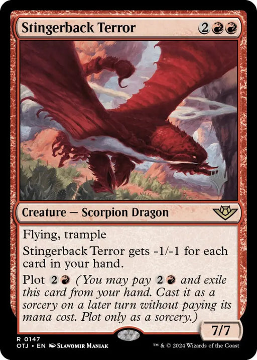 Stingerback Terror (Promo Pack) [Outlaws of Thunder Junction Promos] - MTG Single