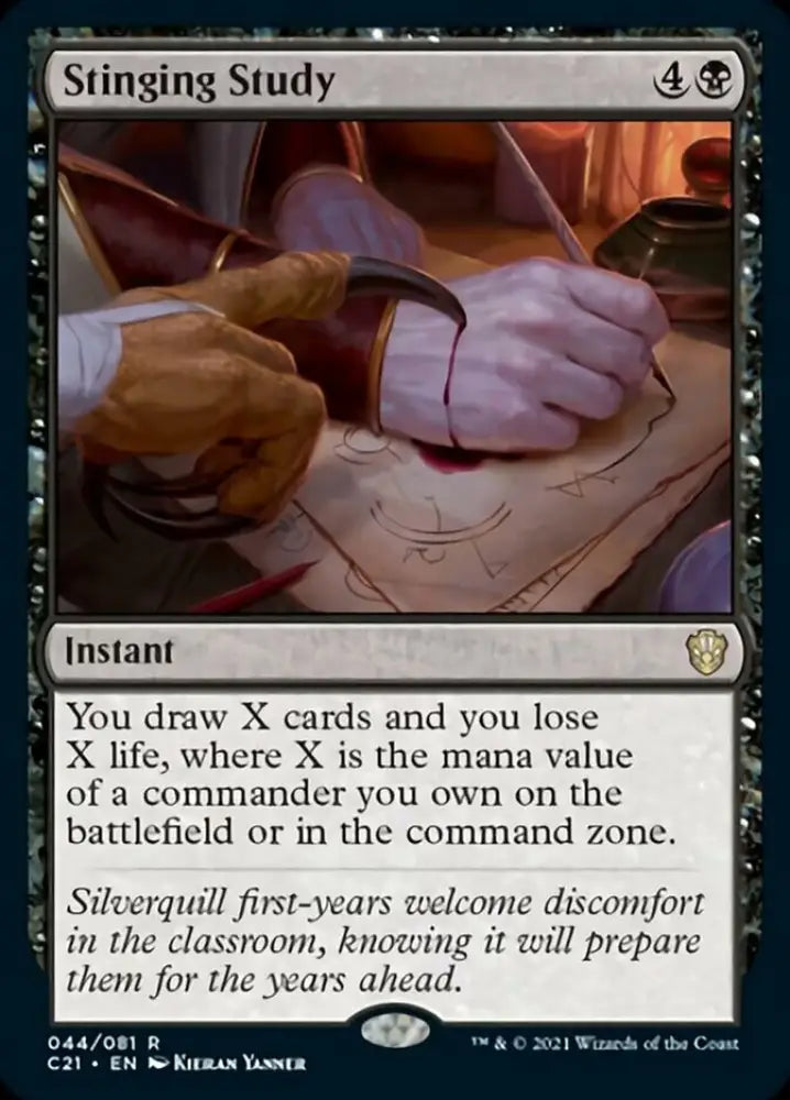 Stinging Study [Commander 2021] - MTG Single