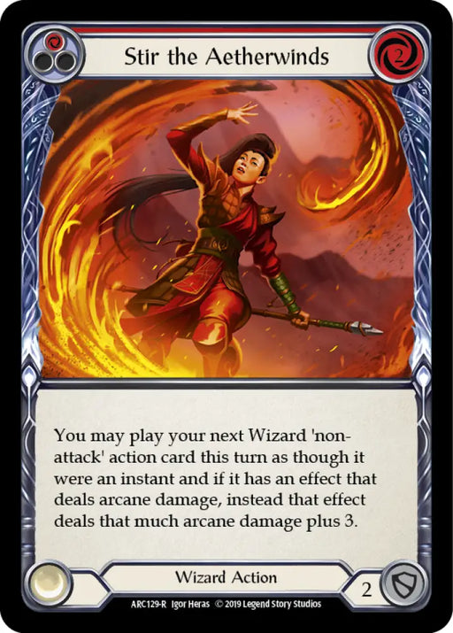 Stir the Aetherwinds (Red) [Arcane Rising 1st Edition] 1st Edition Normal - Flesh And Blood Single