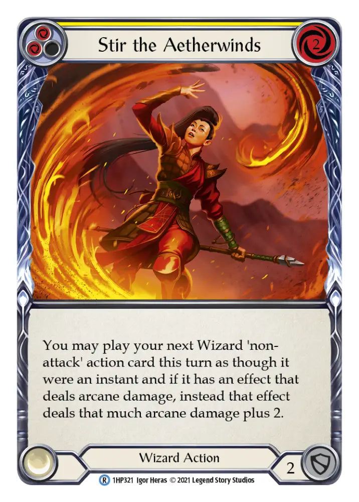 Stir the Aetherwinds (Yellow) [1HP321] (History Pack 1) - Flesh And Blood Single