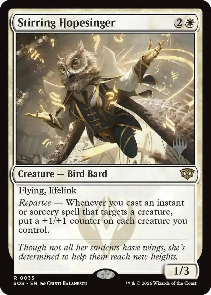 Stirring Hopesinger (35) [Secrets of Strixhaven Promos]