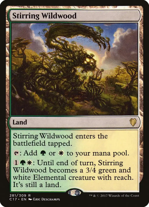 Stirring Wildwood [Commander 2017] - MTG Single