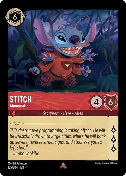 Stitch - Abomination (125/204) [The First Chapter] - Lorcana Single