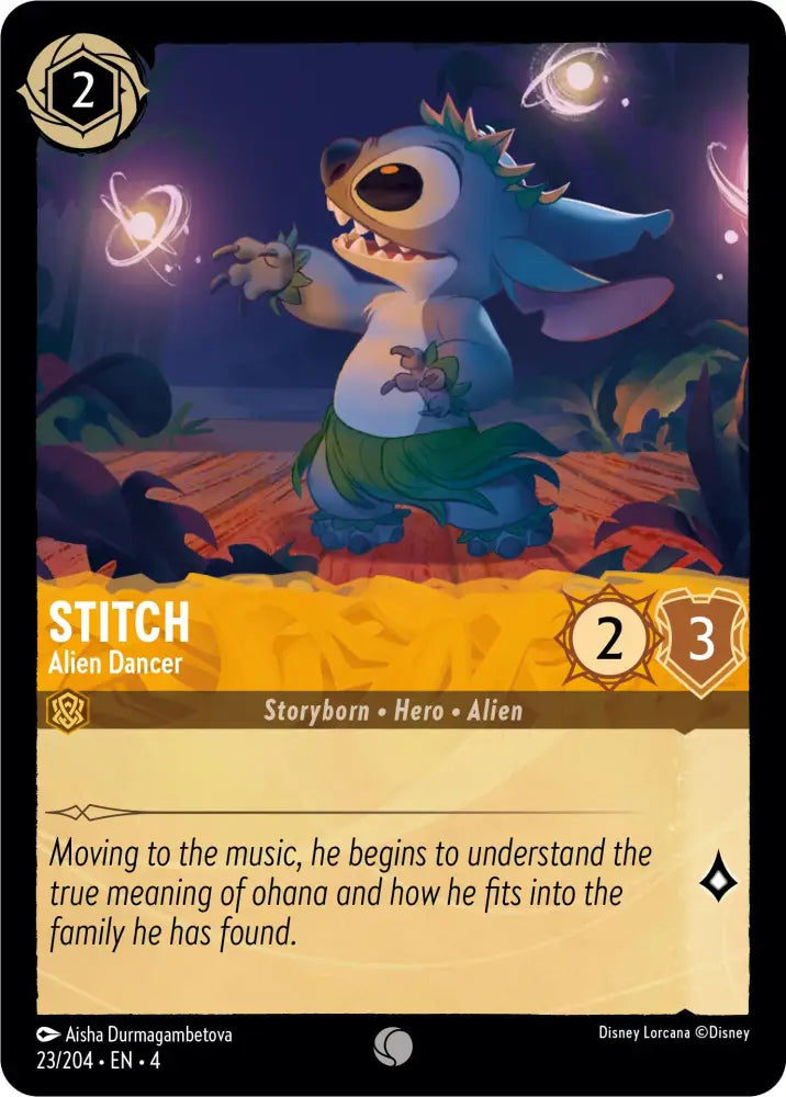 Stitch - Alien Dancer (23/204) [Ursula’s Return] - Lorcana Single