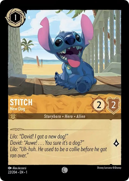 Stitch - New Dog (22/204) [The First Chapter] - Lorcana Single