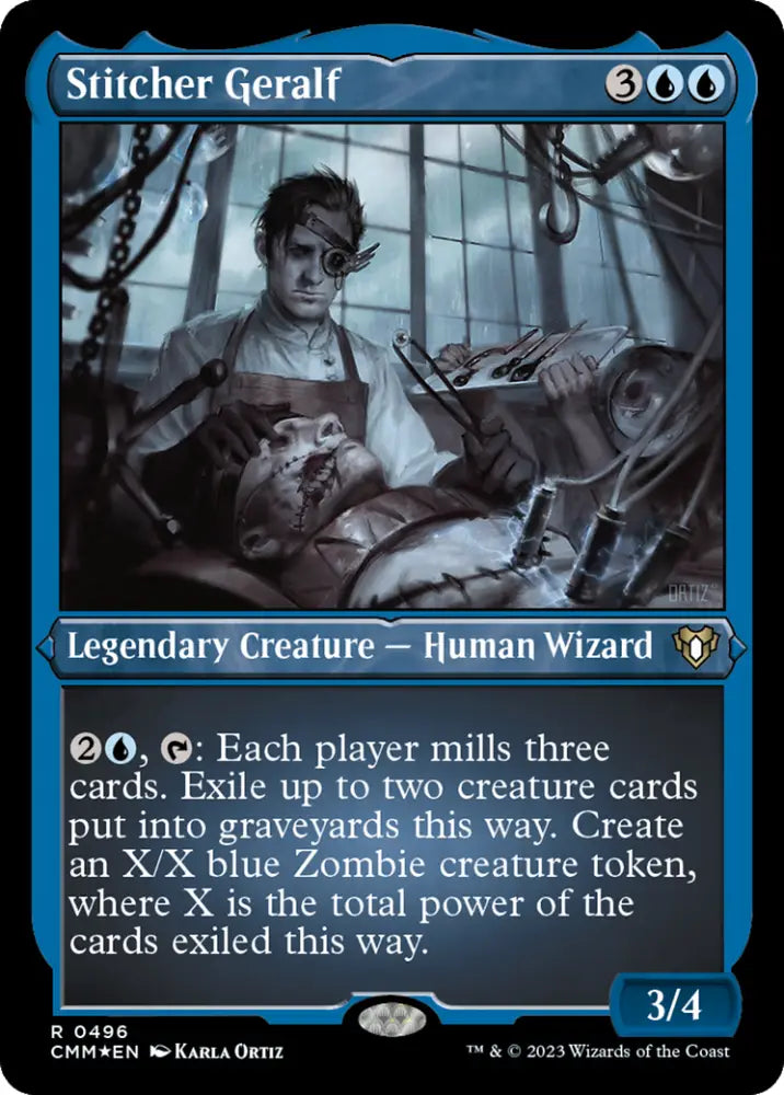 Stitcher Geralf (Foil Etched) [Commander Masters] - MTG Single