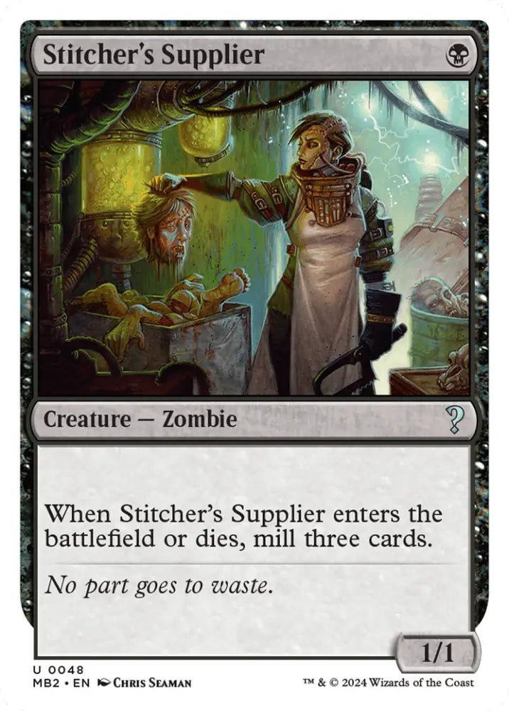 Stitcher’s Supplier (White Border) [Mystery Booster 2] - MTG Single