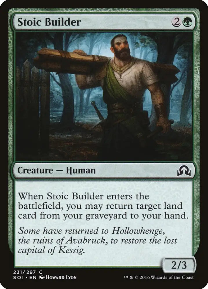 Stoic Builder [Shadows over Innistrad] - MTG Single