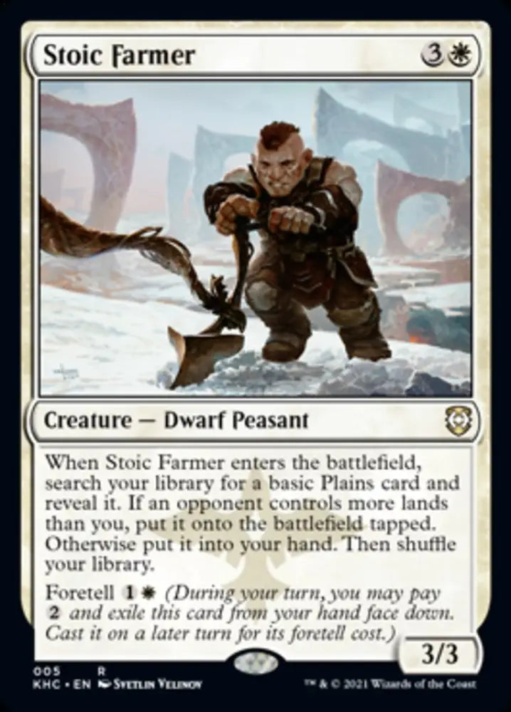 Stoic Farmer [Kaldheim Commander] - MTG Single