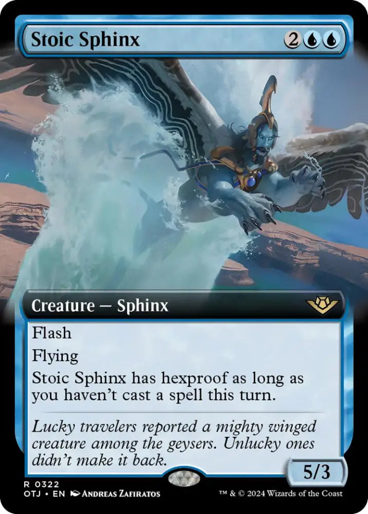 Stoic Sphinx (Extended Art) [Outlaws of Thunder Junction] - MTG Single