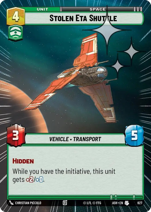 Stolen Eta Shuttle (Hyperspace Foil) (627) [Ashes of the Empire]
