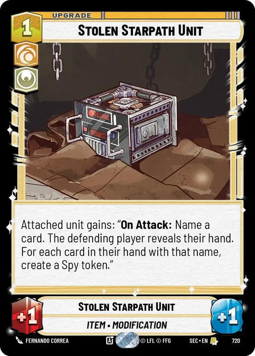 Stolen Starpath Unit (Foil) (720) [Secrets of Power]