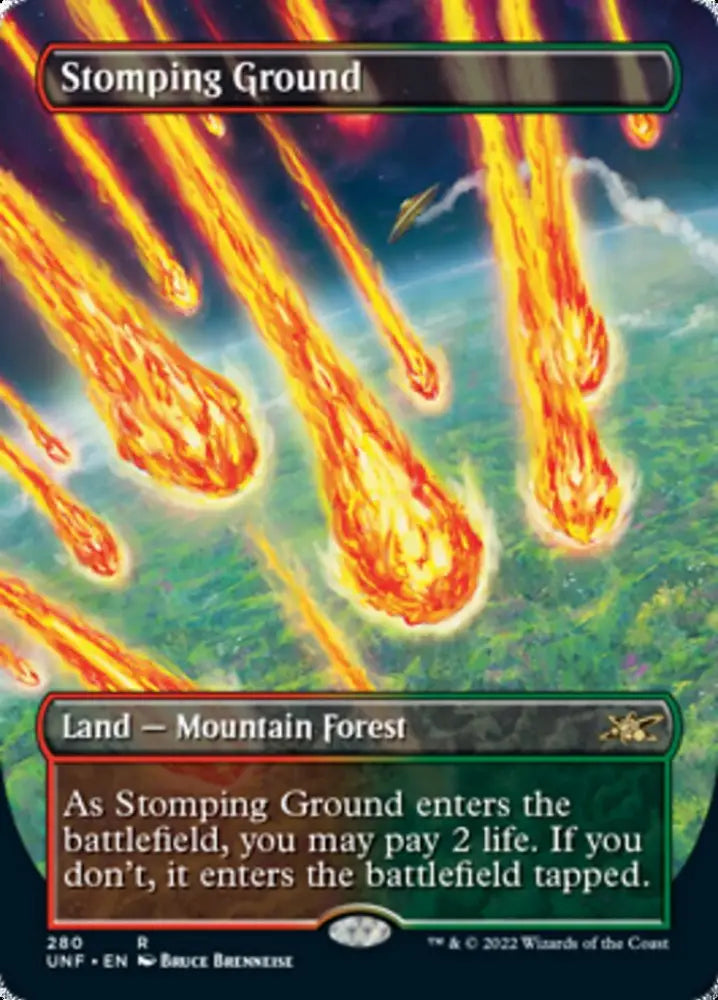 Stomping Ground (Borderless) [Unfinity] - MTG Single