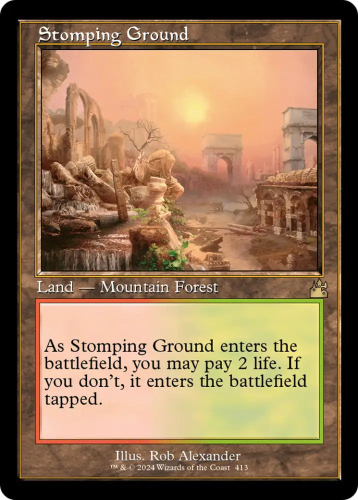 Stomping Ground (Retro) [Ravnica Remastered] - MTG Single