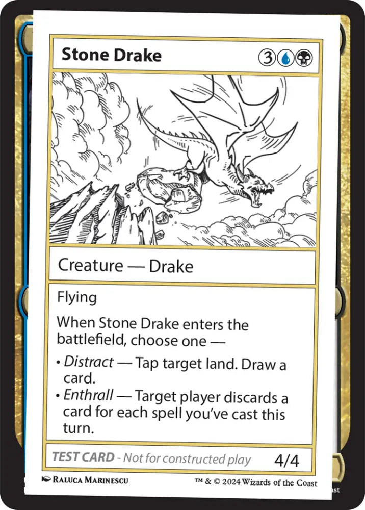 Stone Drake [Mystery Booster 2 Playtest Cards] - MTG Single