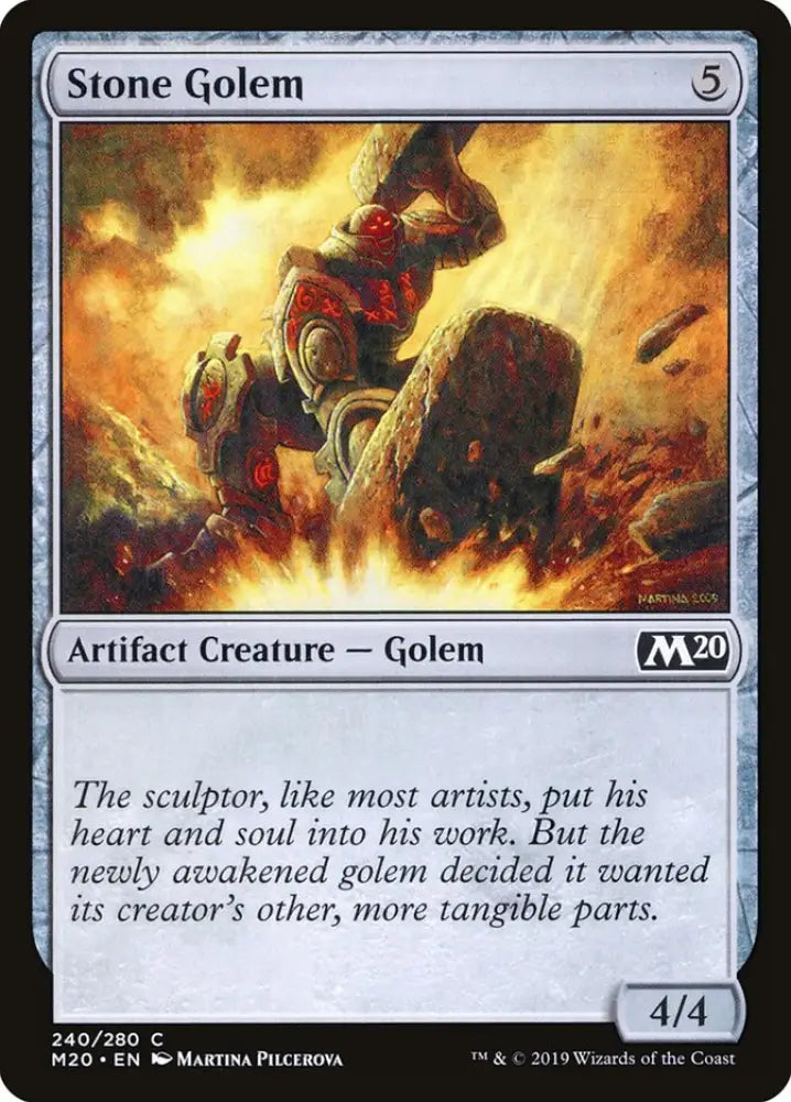 Stone Golem [Core Set 2020] - MTG Single