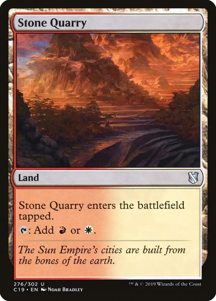 Stone Quarry [Commander 2019] - MTG Single
