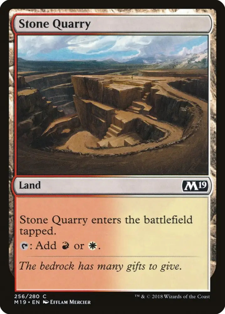 Stone Quarry [Core Set 2019] - MTG Single