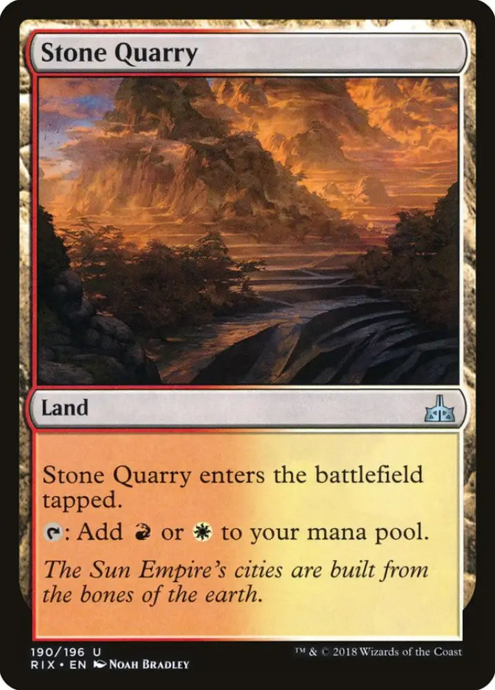 Stone Quarry [Rivals of Ixalan] - MTG Single