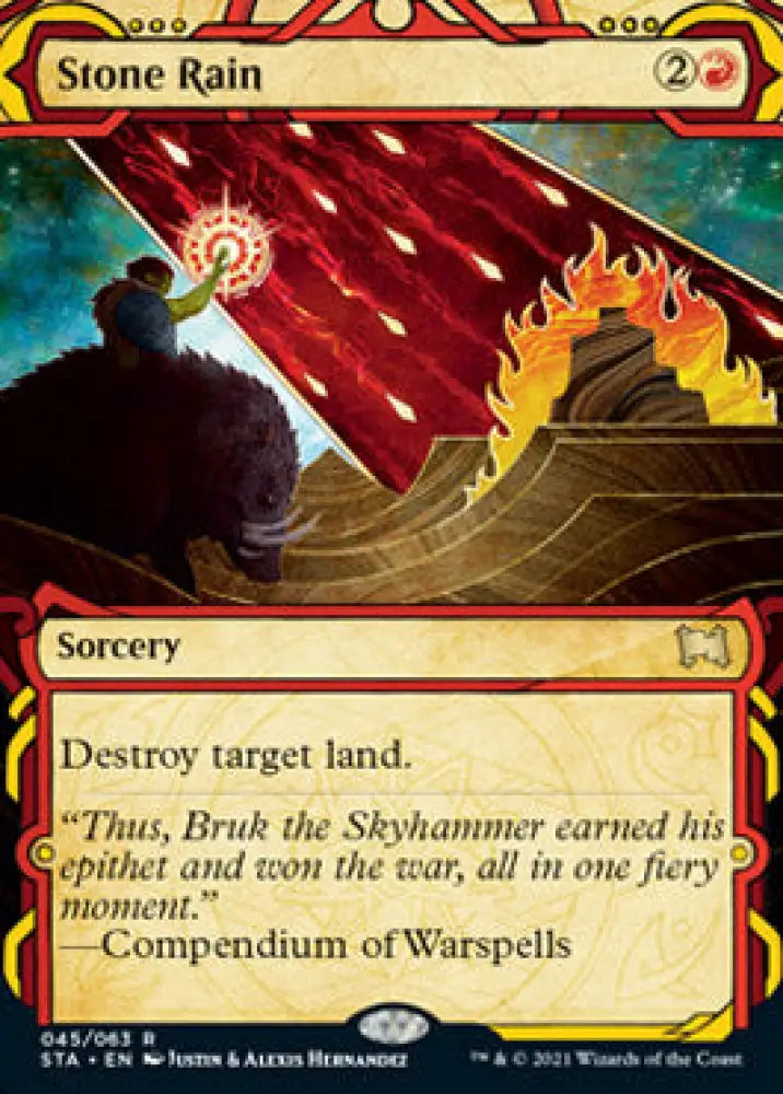 Stone Rain (Foil Etched) [Strixhaven: School of Mages Mystical Archive] - MTG Single