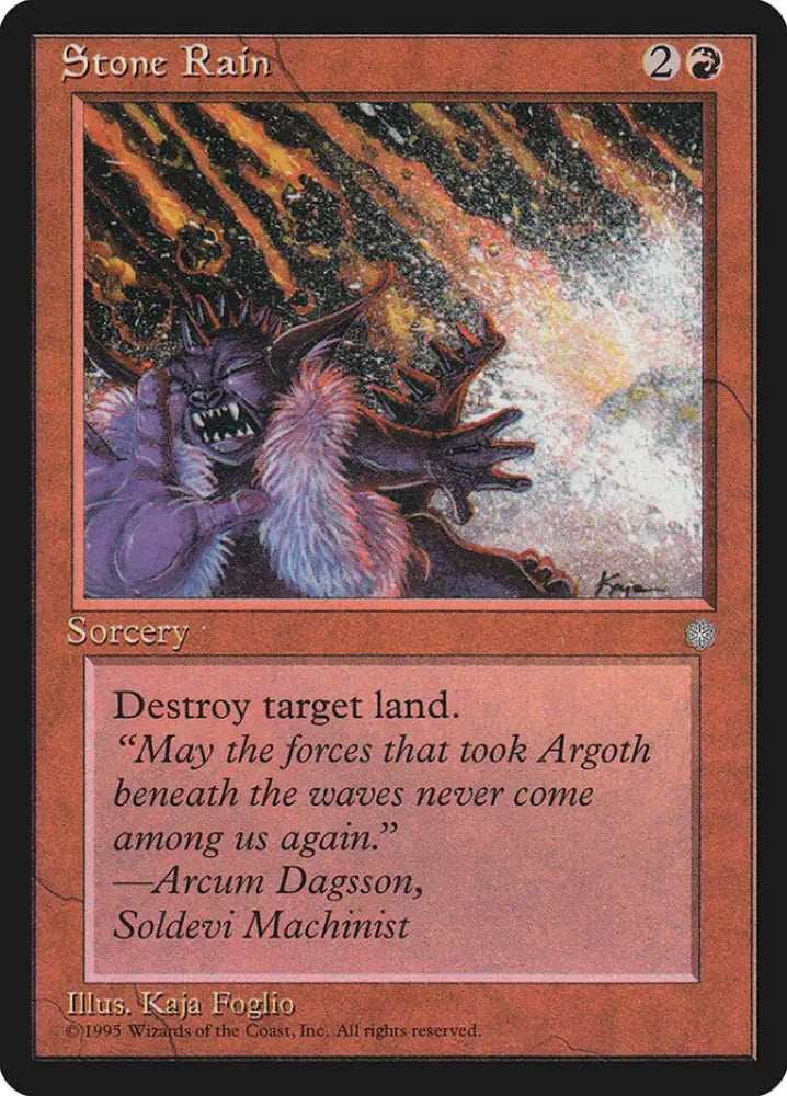 Stone Rain [Ice Age] - MTG Single