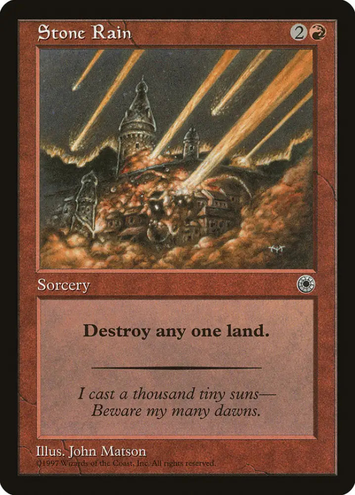 Stone Rain [Portal] - MTG Single