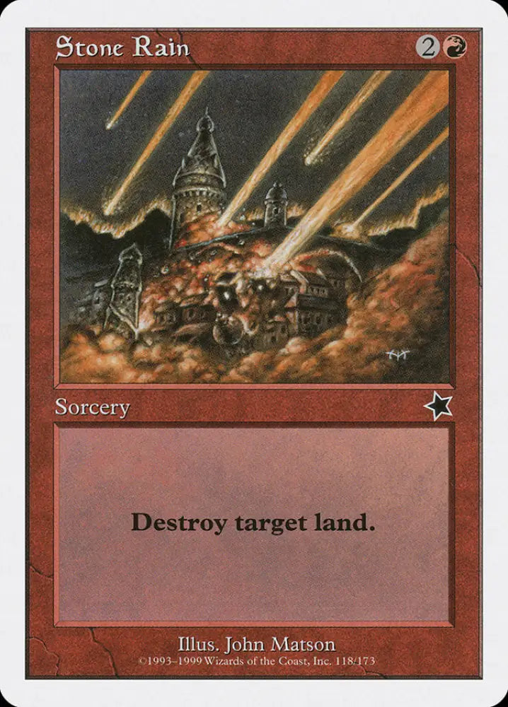 Stone Rain [Starter 1999] - MTG Single