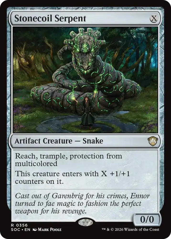 Stonecoil Serpent (356) [Secrets of Strixhaven Commander]