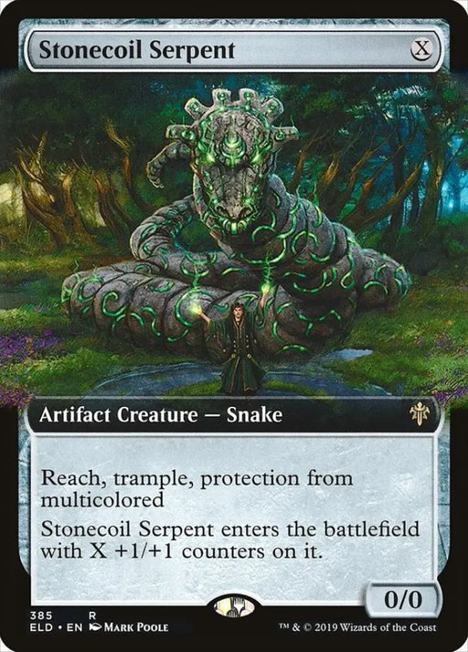 Stonecoil Serpent (Extended Art) [Throne of Eldraine] - MTG Single