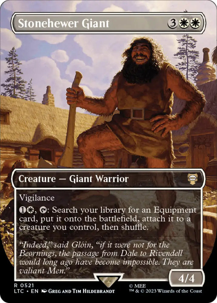 Stonehewer Giant (Borderless) [The Lord of the Rings: Tales of Middle-Earth Commander] - MTG Single