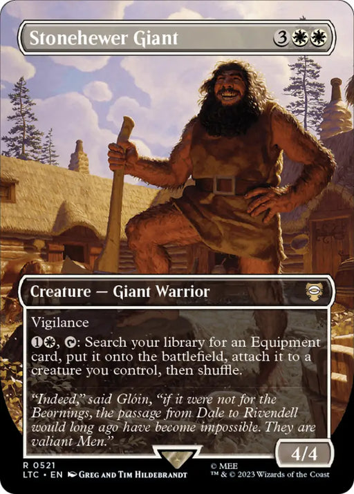 Stonehewer Giant (Borderless) [The Lord of the Rings: Tales of Middle-Earth Commander] - MTG Single