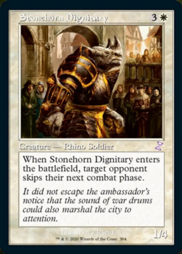 Stonehorn Dignitary (Timeshifted) [Time Spiral Remastered] - MTG Single
