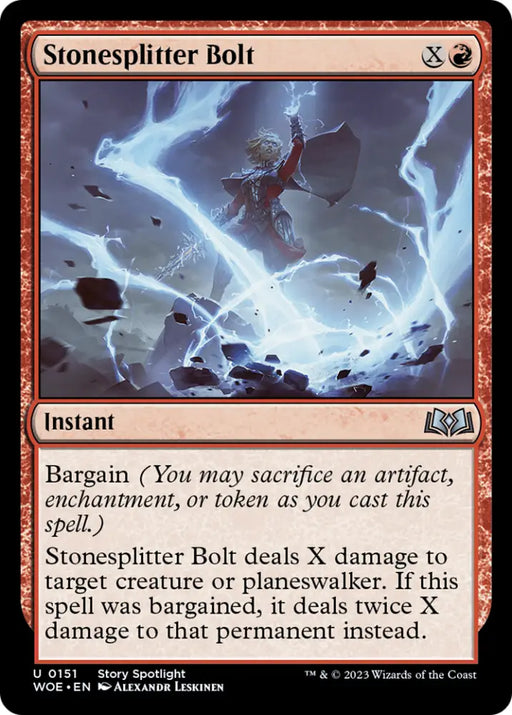 Stonesplitter Bolt [Wilds of Eldraine] - MTG Single