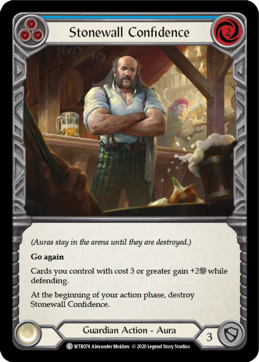 Stonewall Confidence (Blue) [Welcome to Rathe Unlimited] Unlimited Rainbow Foil - Flesh And Blood Single