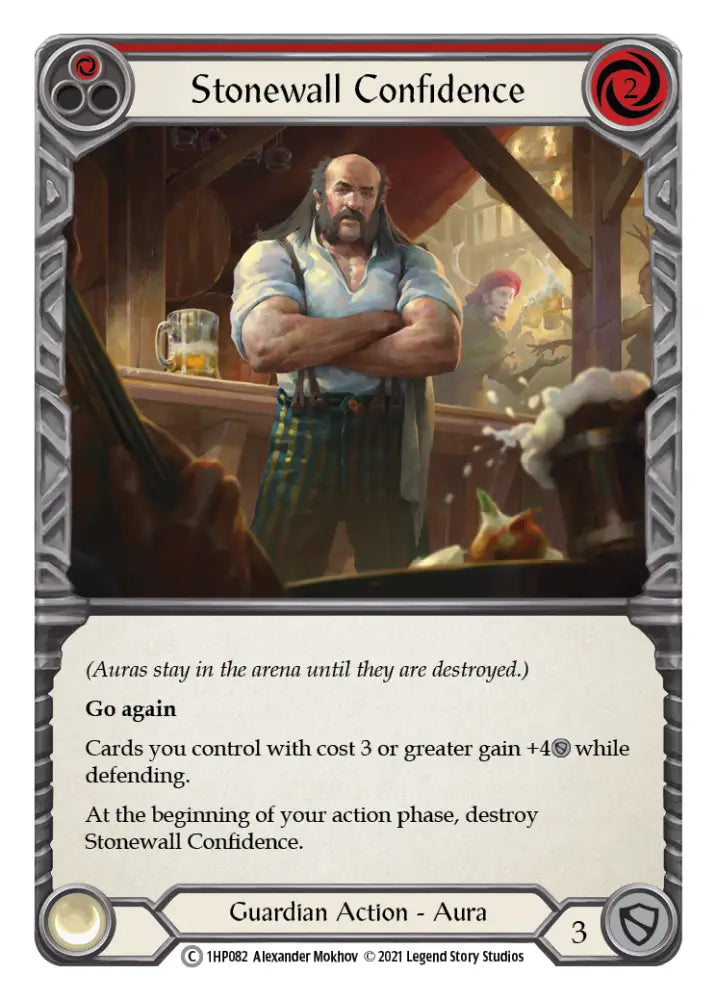 Stonewall Confidence (Red) [1HP082] (History Pack 1) - Flesh And Blood Single