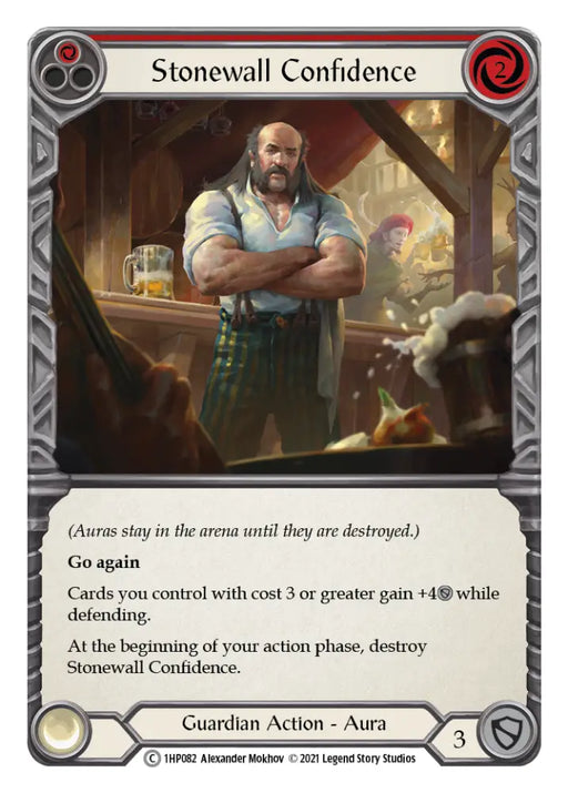 Stonewall Confidence (Red) [1HP082] (History Pack 1) - Flesh And Blood Single