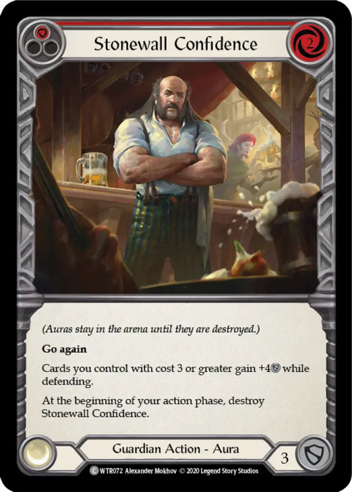 Stonewall Confidence (Red) [Welcome to Rathe Unlimited] Unlimited Rainbow Foil - Flesh And Blood Single